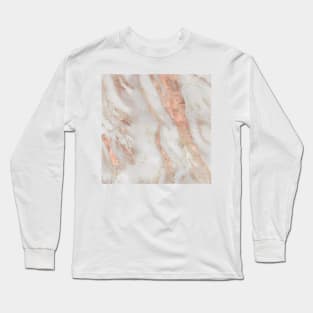 Marble glittering gold II Long Sleeve T-Shirt